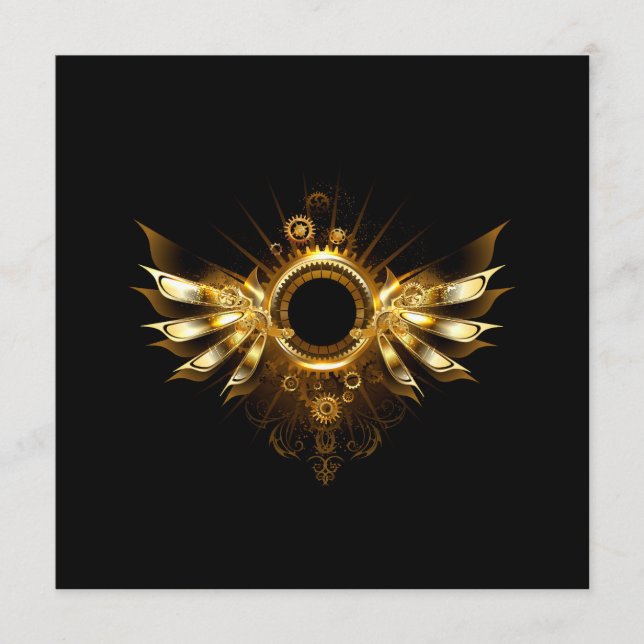 Steampunk wings menu (Front)