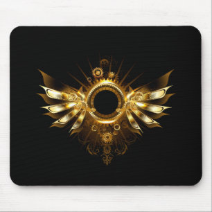 Steampunk wings mouse pad