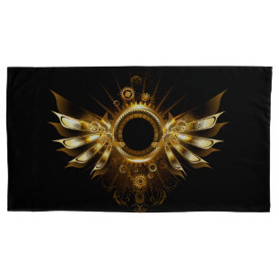 Steampunk wings pillow case