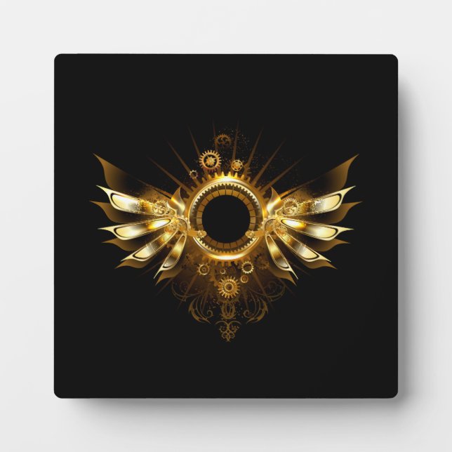 Steampunk wings plaque (Front)