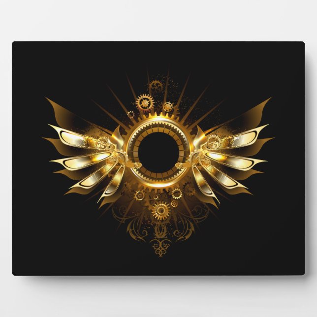 Steampunk wings plaque (Front)