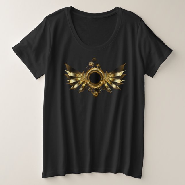 Steampunk wings plus size T-Shirt (Design Front)