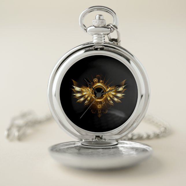 Steampunk wings pocket watch (Inside)