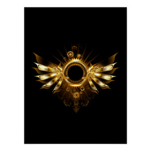 Steampunk wings poster