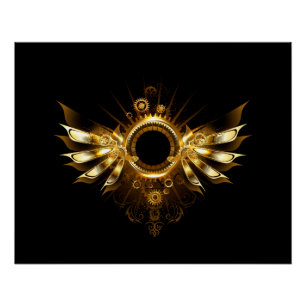 Steampunk wings poster