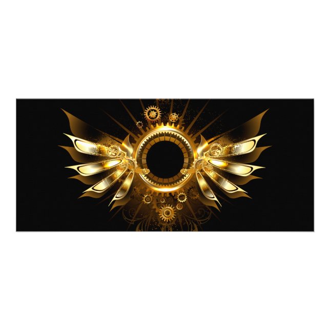 Steampunk wings rack card (Front)