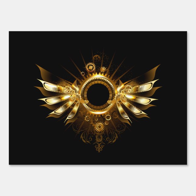 Steampunk wings sign (Front)