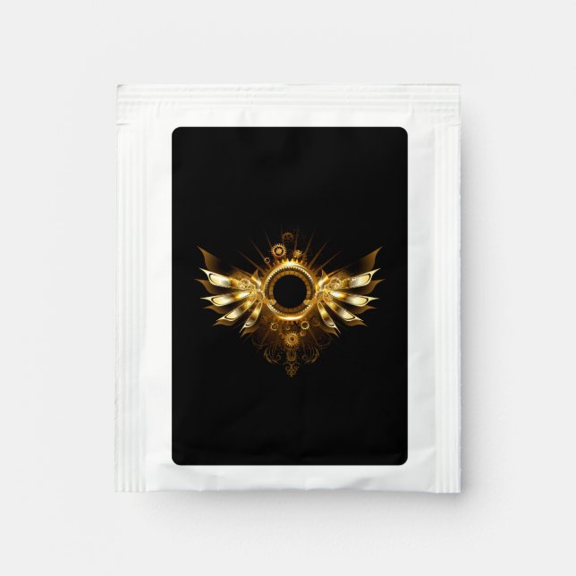 Steampunk wings tea bag drink mix (Front)