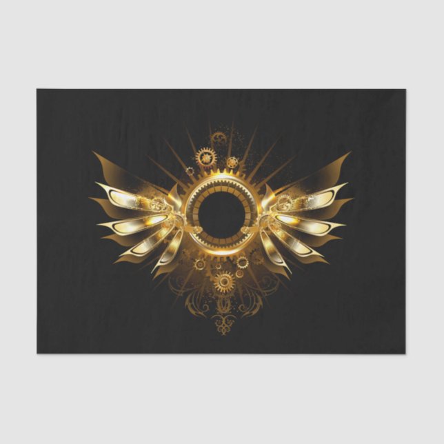 Steampunk wings tissue paper (Front)