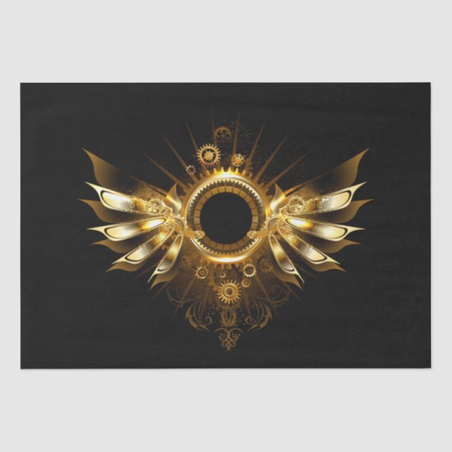 Steampunk wings tissue paper (Front)