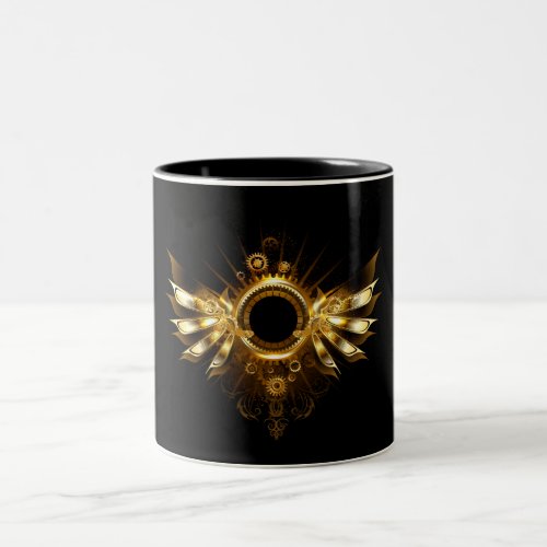 Steampunk wings Two_Tone coffee mug