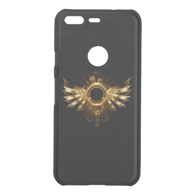 Steampunk wings uncommon google pixel case (Back)