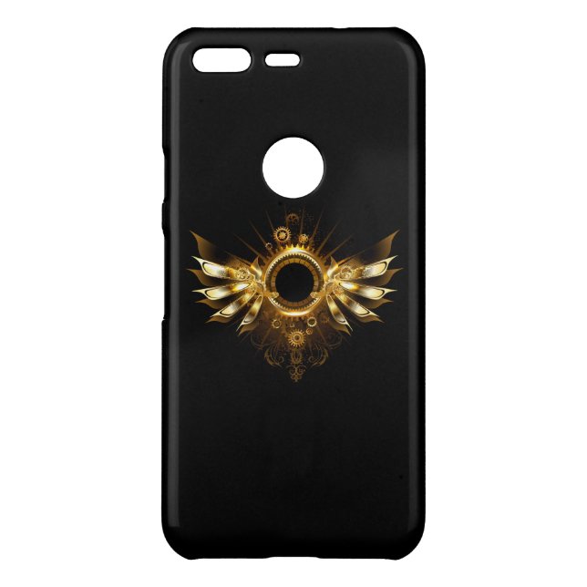 Steampunk wings uncommon google pixel case (Back)