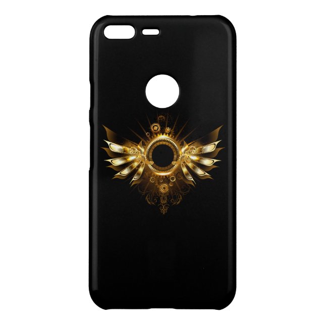 Steampunk wings uncommon google pixel XL case (Back)