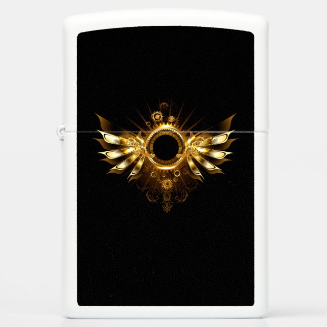 Steampunk wings zippo lighter (Front)