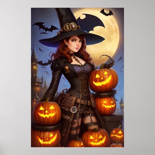 Steampunk Witch 1 Poster