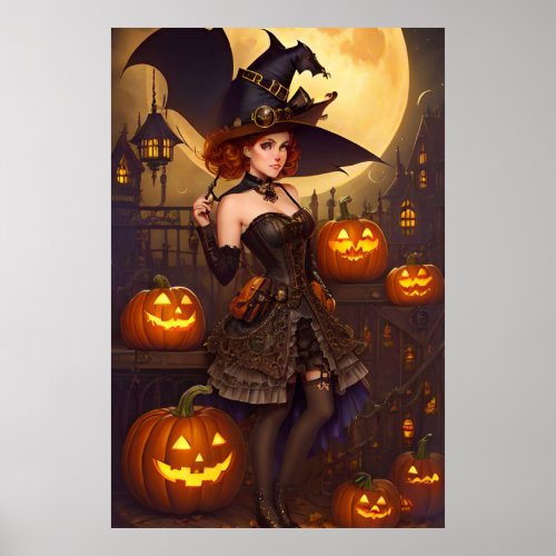 Steampunk Witch 2 Poster