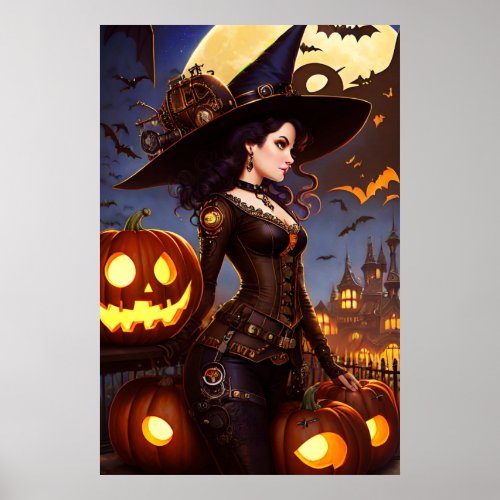 Steampunk Witch 3 Poster