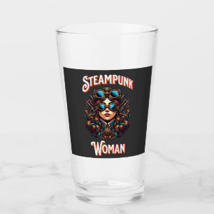 Steampunk Woman Glass