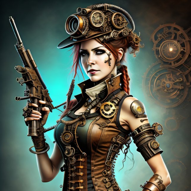 Steampunk woman Ready or not Tissue Paper (Creator Uploaded)
