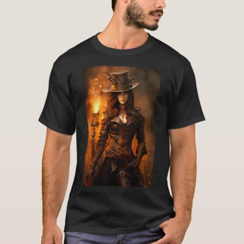 Steampunk Woman T_Shirt