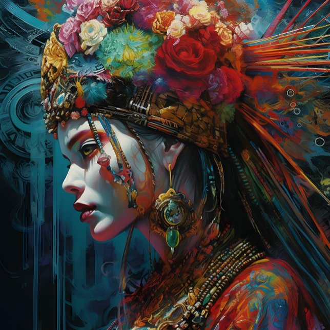 Steampunk woman tissue paper (Creator Uploaded)