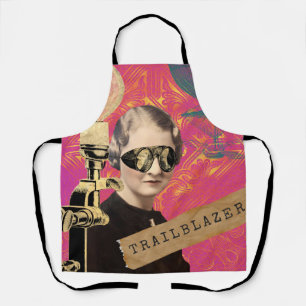 Steampunk Woman Trailblazer Pop Art Apron