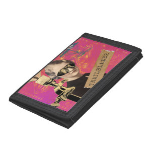 Steampunk Woman Trailblazer Pop Art  Trifold Wallet