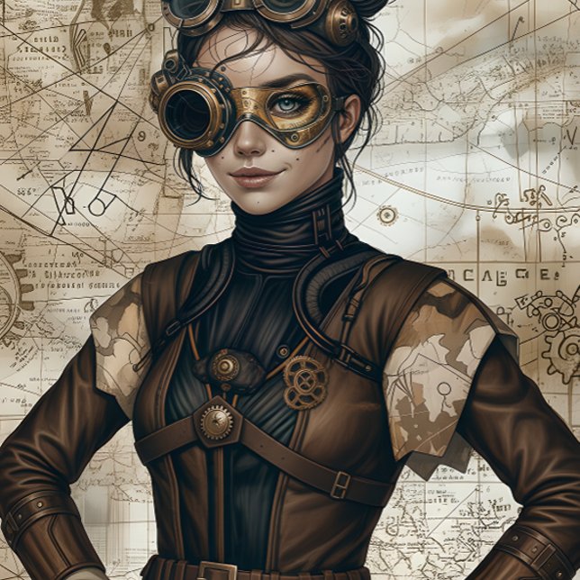 Steampunk women decoupage paper (Creator Uploaded)