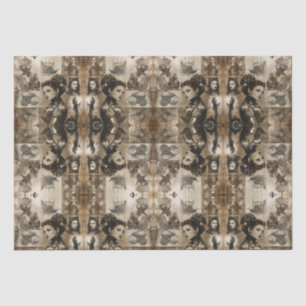 Steampunk women tissue paper