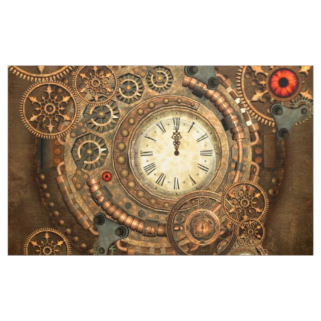 Steampunk, wonderful clockwork fabric (Yard)