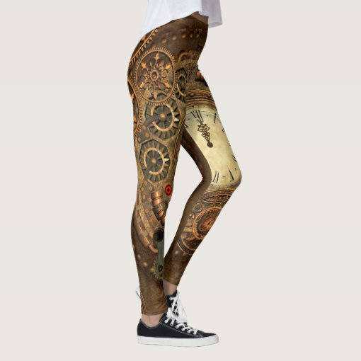 Steampunk, wonderful clockwork leggings | Zazzle