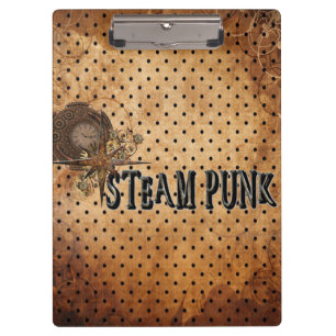 Steampunk Word Collage Clipboard