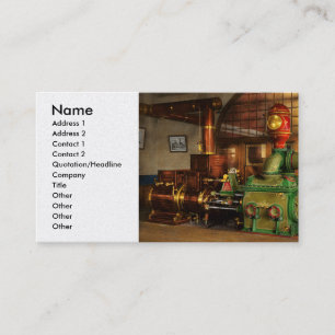 Steampunk - Worthington duplex steam pump 1880 Business Card