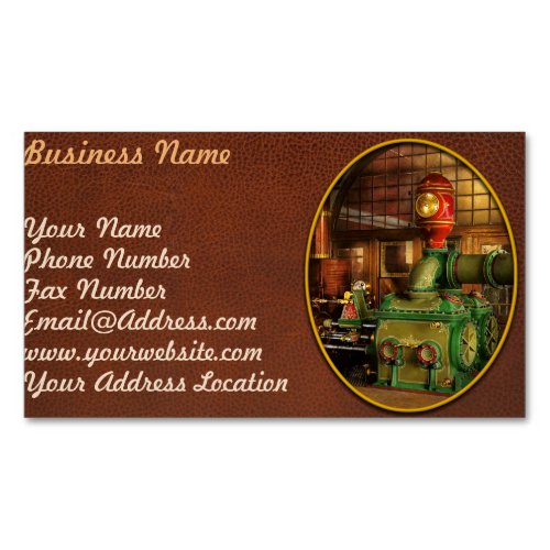 Steampunk _ Worthington duplex steam pump 1880 Business Card Magnet