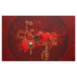 Steampunk, wunderful heart fabric