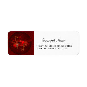 Steampunk, wunderful heart label