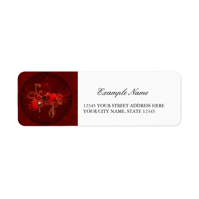 Steampunk, wunderful heart label (Front)