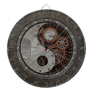 Steampunk Yin Yang Dart Board