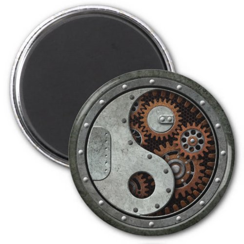 Steampunk Yin Yang Magnet