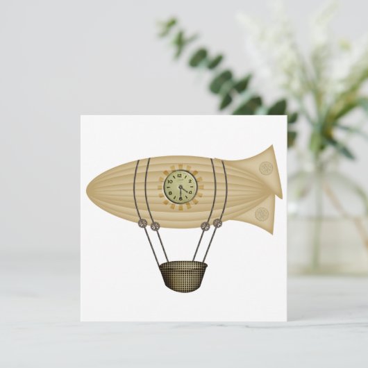 steampunk zeppelin airship (Standing Front)