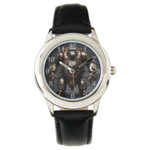 Steampunked Mad Gorilla, Kids Leather Watch