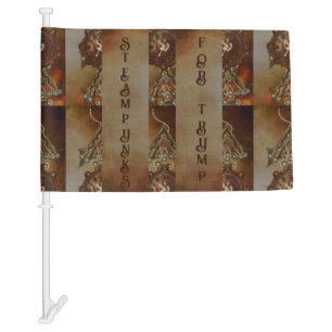 STEAMPUNKS FOR TRUMP CAR FLAG