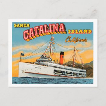 Steamship Catalina Post Card by grandjatte at Zazzle