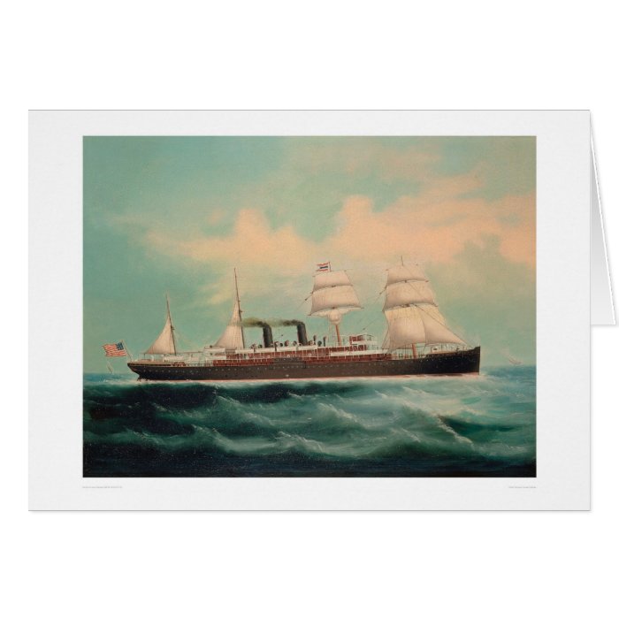 Steamship S.S. China (1614A) Greeting Cards