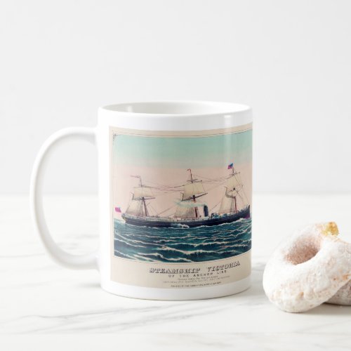 Steamship Victoria of the Anchor Line 1876 Coffee Mug