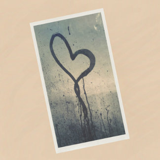 Steamy Drawn Heart Paper Guest Towels