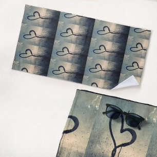 Steamy Hearts Beach Towel