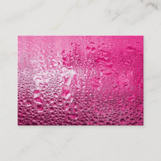 Customizable Steamy Pink Business Cards