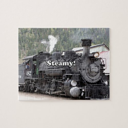 Steamy steam train engine Colorado USA Jigsaw Puzzle
